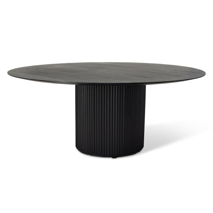 MODERN BRAZILIAN ATENAS TAUARI WOOD ROUND DINING TABLE