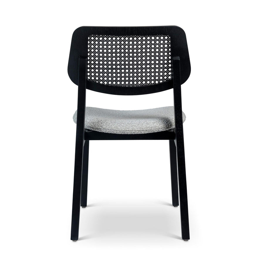 MODERN BRAZILIAN BETH CANE TAUARI WOOD SIDE CHAIR