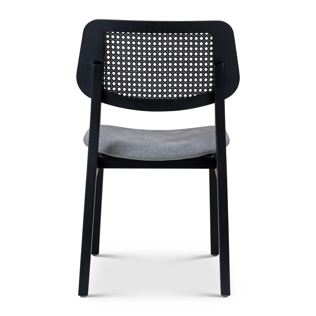 MODERN BRAZILIAN BETH CANE TAUARI WOOD SIDE CHAIR