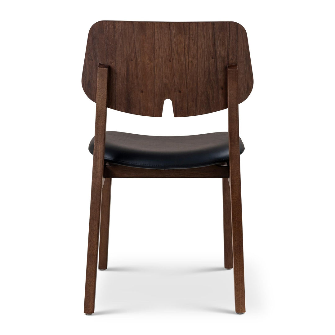 MODERN BRAZILIAN BETH TAUARI WOOD SIDE CHAIR