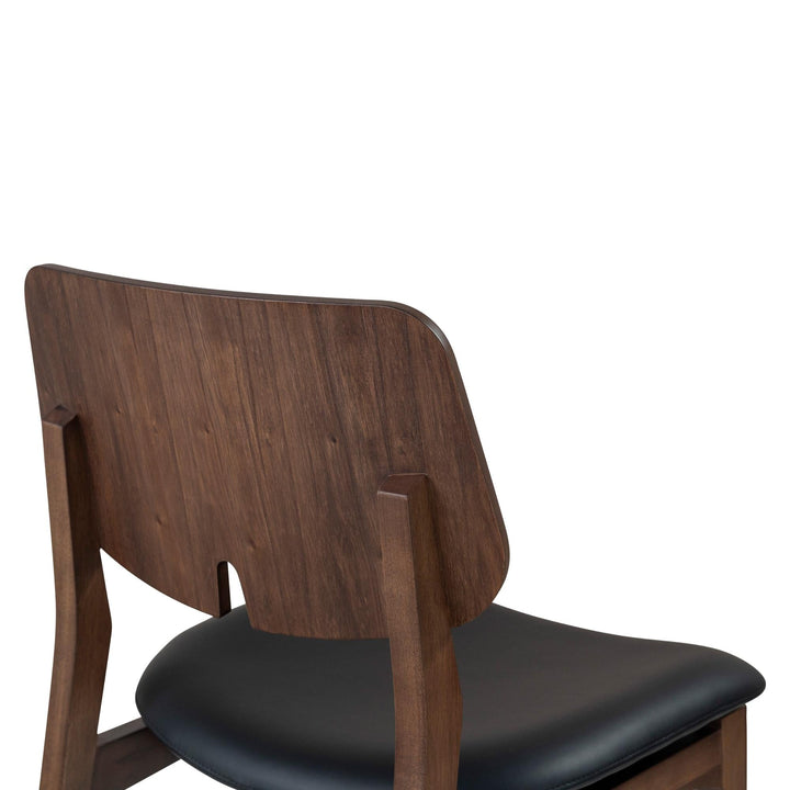 MODERN BRAZILIAN BETH TAUARI WOOD SIDE CHAIR