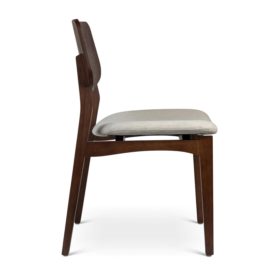 MODERN BRAZILIAN BETH TAUARI WOOD SIDE CHAIR