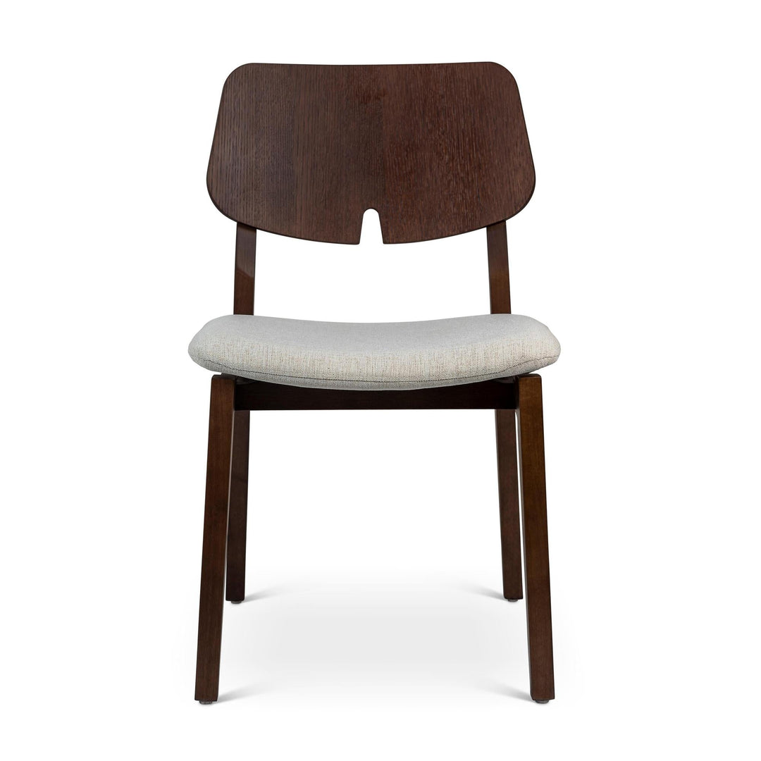 MODERN BRAZILIAN BETH TAUARI WOOD SIDE CHAIR