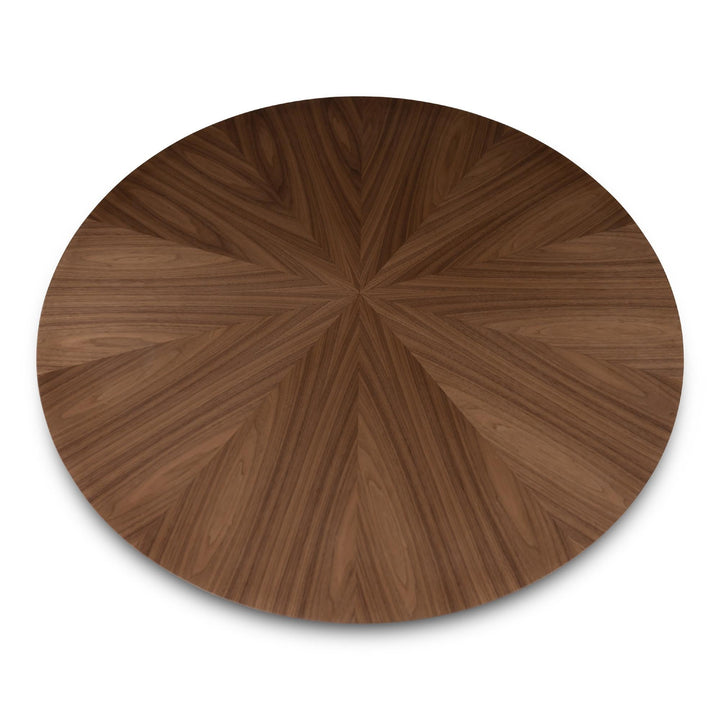 MODERN BRAZILIAN MONA WOODEN TOP ROUND DINING TABLE