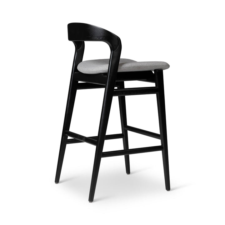 MODERN BRAZILIAN VELMA TAUARI WOOD BAR STOOL