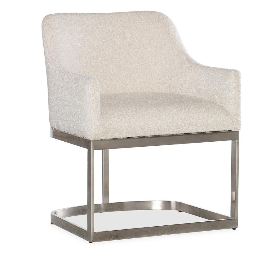 MODERN MOOD BOUCLE DINING ARM CHAIR