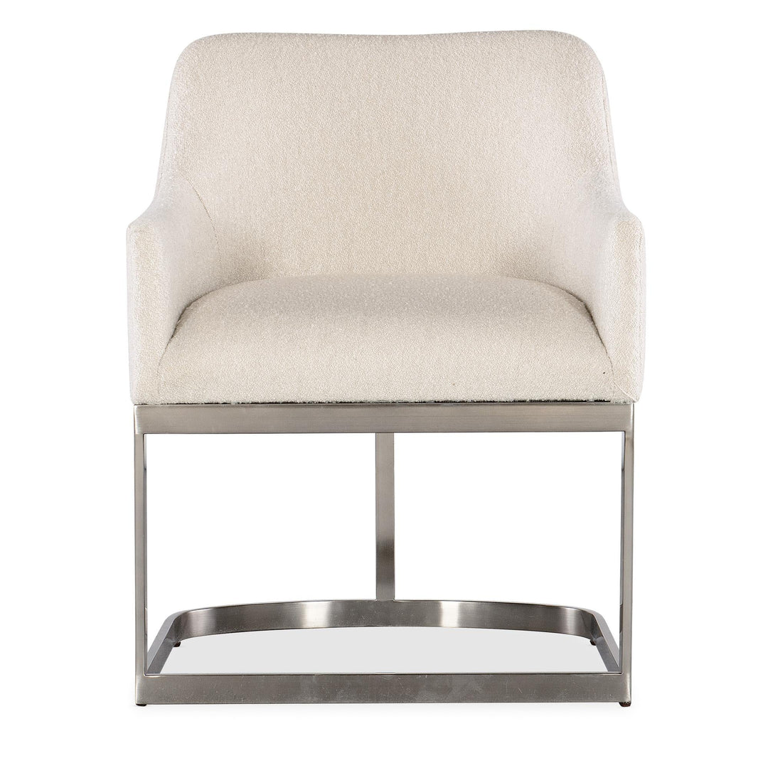 MODERN MOOD BOUCLE DINING ARM CHAIR