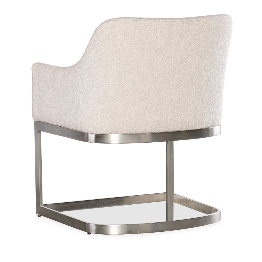 MODERN MOOD BOUCLE DINING ARM CHAIR