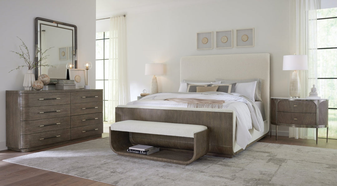 MODERN MOOD UPHOLSTERED PANEL BED