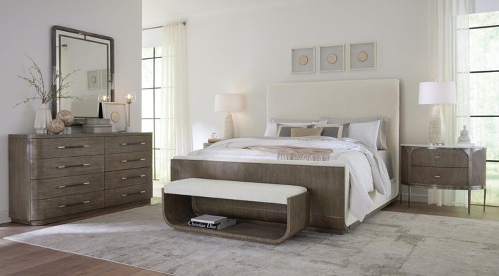 MODERN MOOD UPHOLSTERED PANEL BED