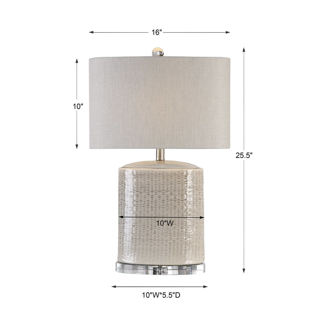 MODICA OVAL CERAMIC TABLE LAMP