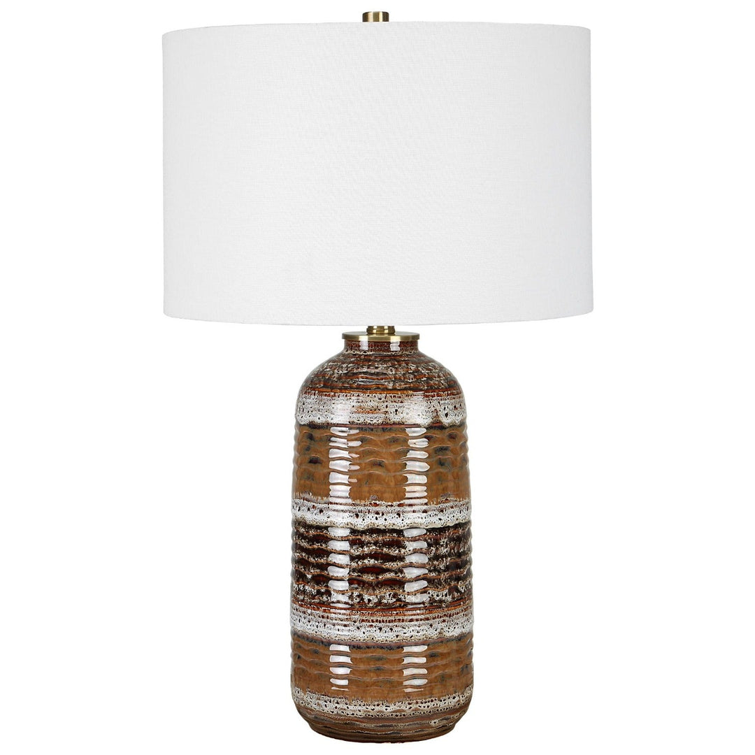 MOJAVE CLAY LAYERS CERAMIC LAMP