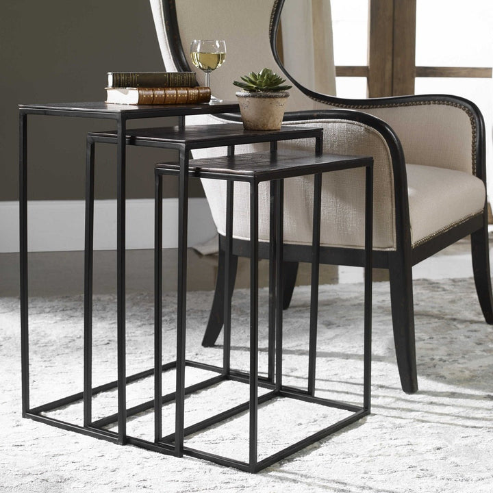 MOJO METALLIC SLAB NESTING TABLES