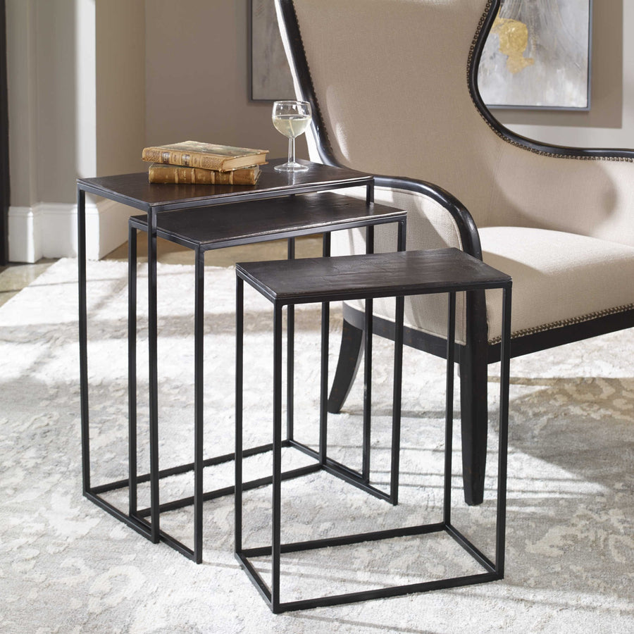 MOJO METALLIC SLAB NESTING TABLES