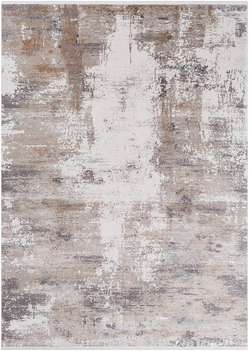 MONA LATTE TEXTURED VISCOSE RUG