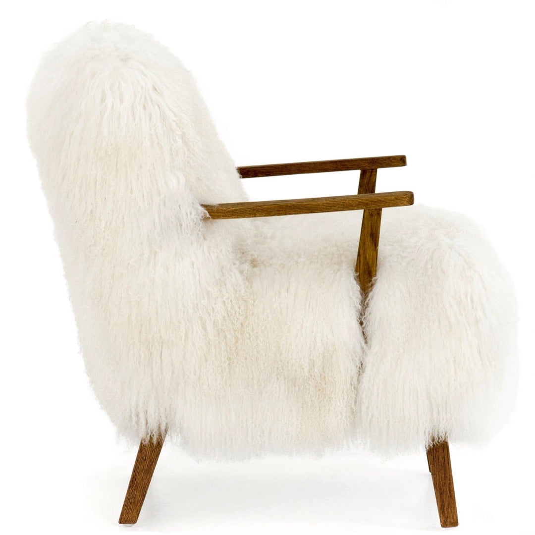 MONGOLIA CREAM FUR ARM CHAIR