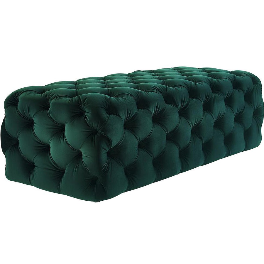 MONICA TUFTED VELVET COCKTAIL OTTOMAN