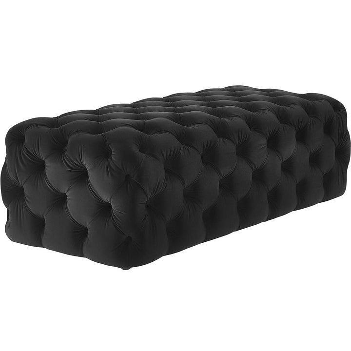 MONICA TUFTED VELVET COCKTAIL OTTOMAN