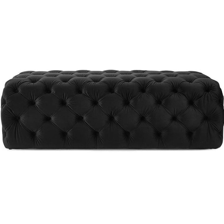 MONICA TUFTED VELVET COCKTAIL OTTOMAN