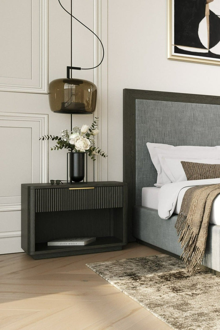 MONICA NIGHTSTAND: DARK GREY