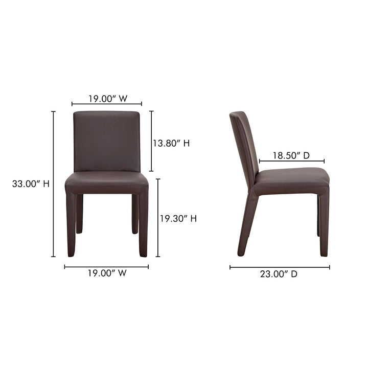 MONTE VEGAN LEATHER DINING CHAIR | SET OF 2