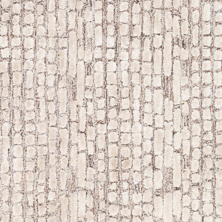 MONTEZ WOOL + VISCOSE RUG: KHAKI