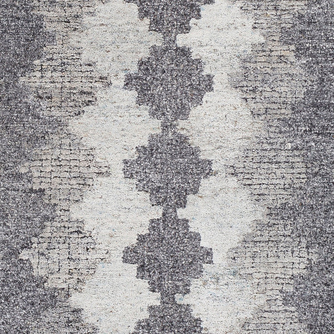 MONTY WOOL + VISCOSE RUG: CHARCOAL