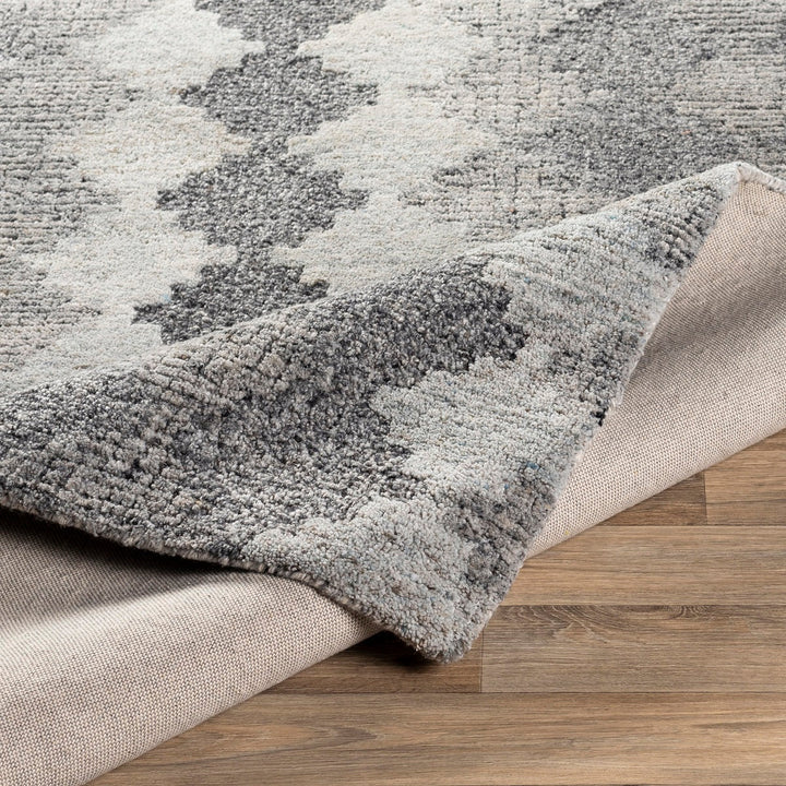 MONTY WOOL + VISCOSE RUG: CHARCOAL