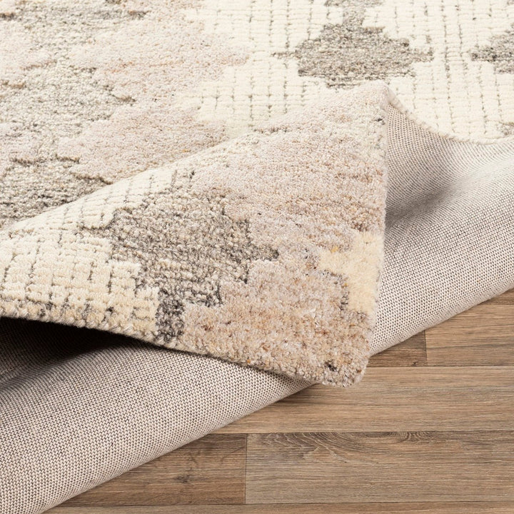 MONTY WOOL + VISCOSE RUG: KHAKI