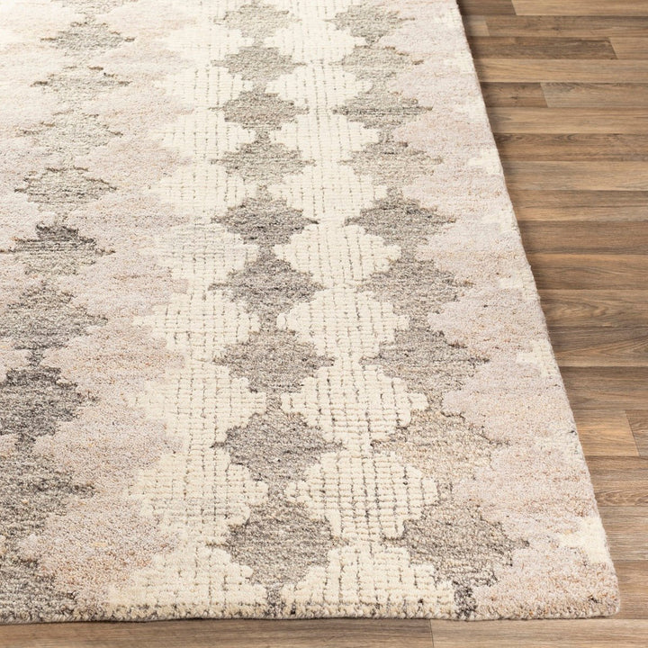 MONTY WOOL + VISCOSE RUG: KHAKI