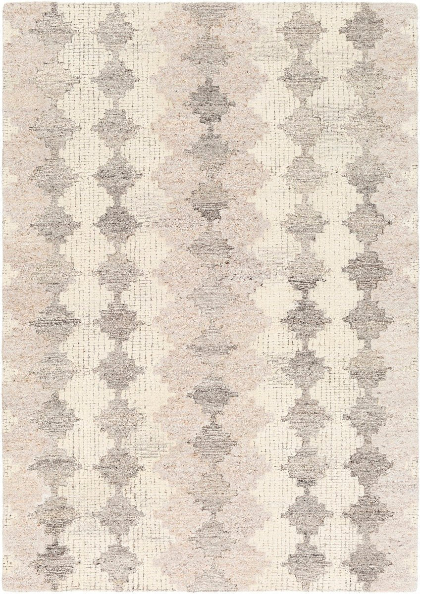 MONTY WOOL + VISCOSE RUG: KHAKI