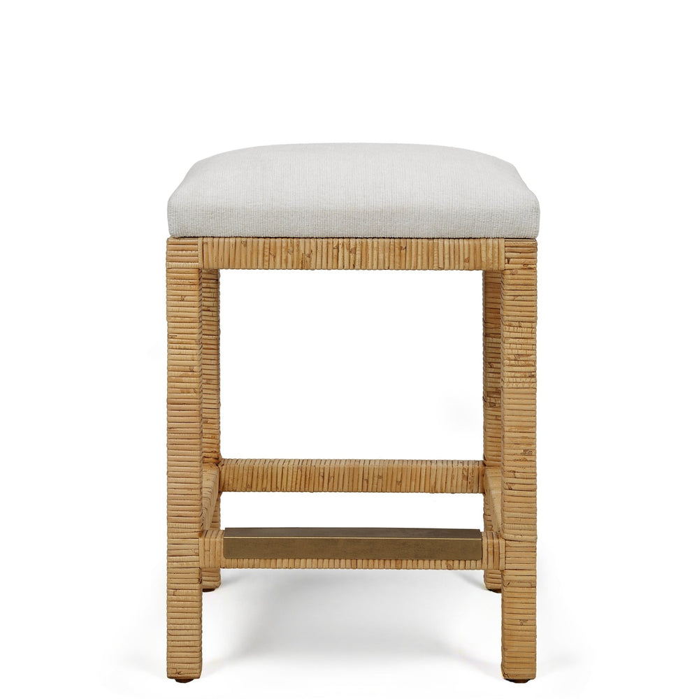 MURIEL RATTAN WRAPPED COUNTER STOOL