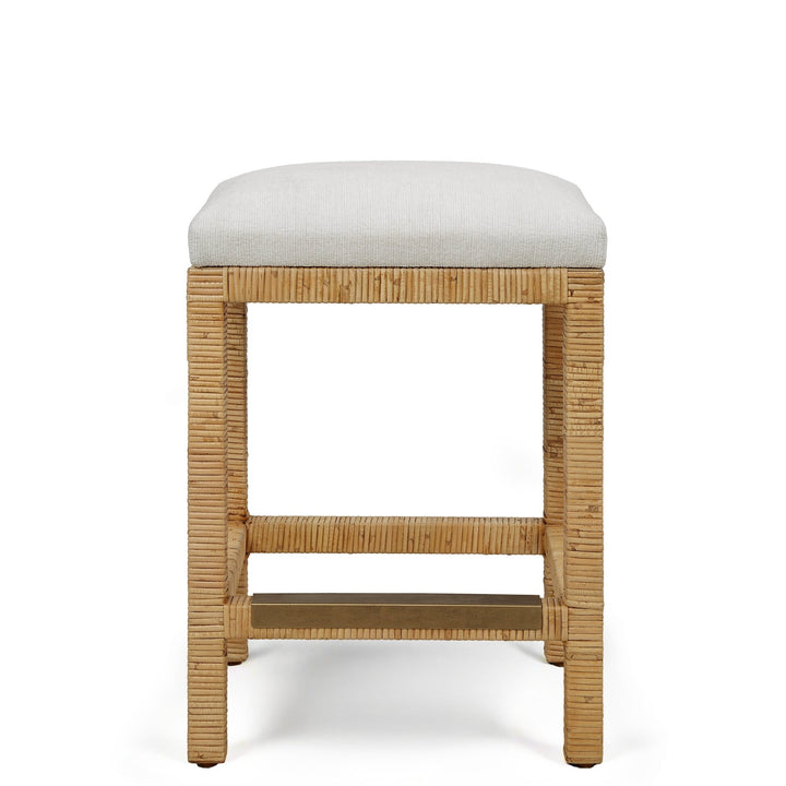 MURIEL RATTAN WRAPPED COUNTER STOOL