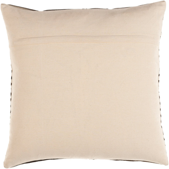 NASHVILLE HAIR ON HIDE PILLOW: IVORY, BROWN