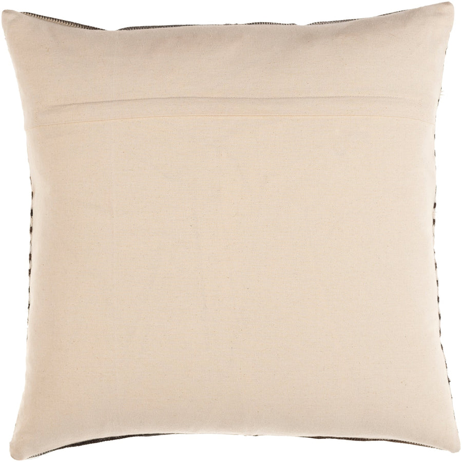 NASHVILLE HAIR ON HIDE PILLOW: IVORY, BROWN