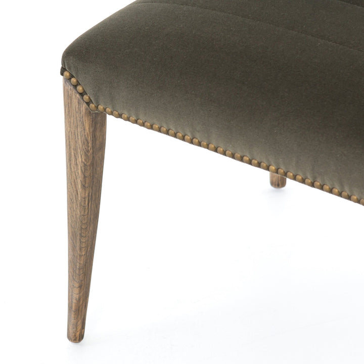 NATE DINING CHAIR: VELVET LODEN