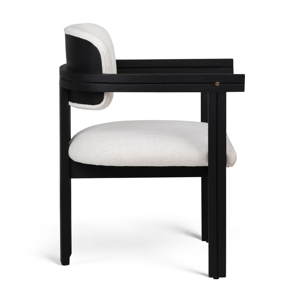 NATHANIEL DINING CHAIR: BLACK