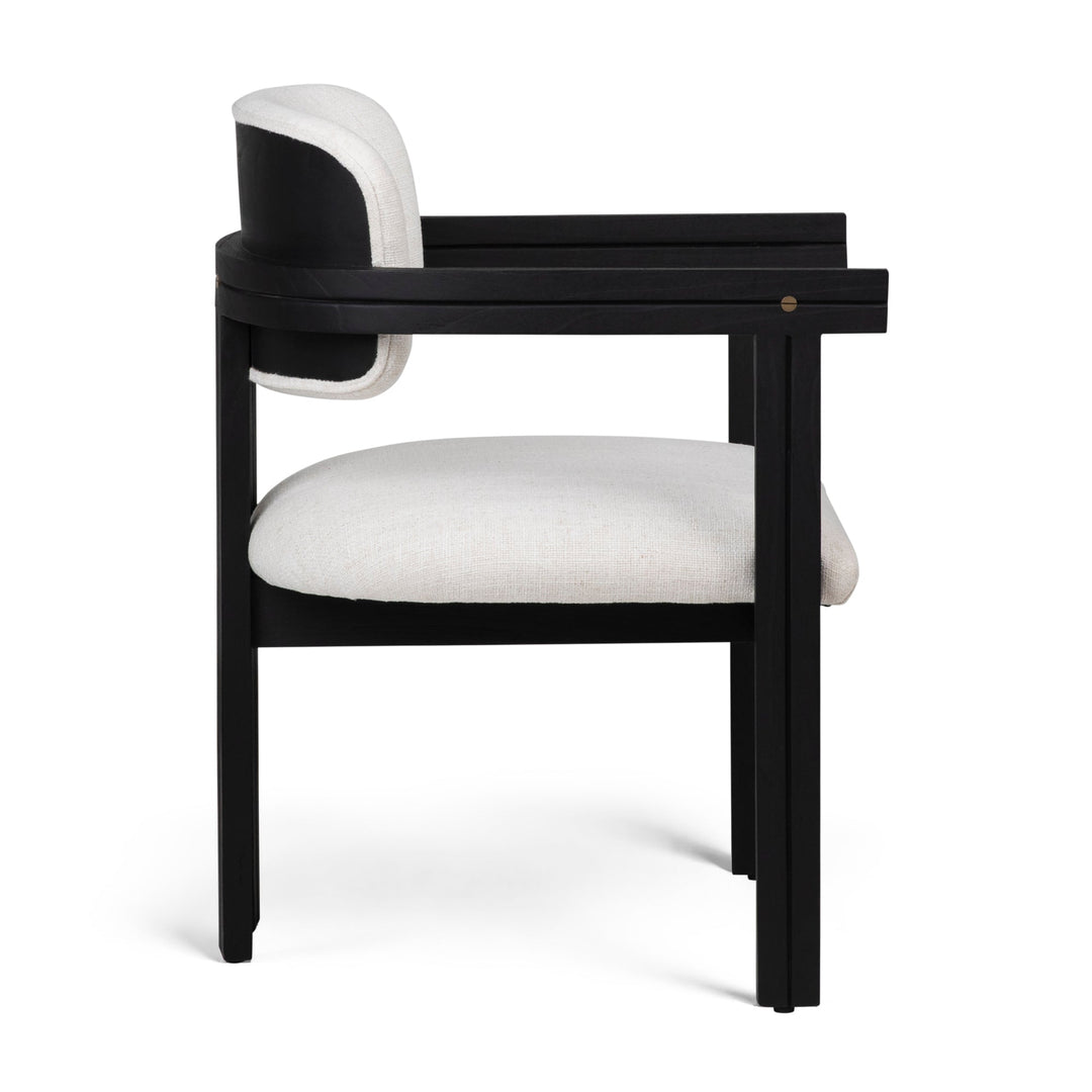 NATHANIEL DINING CHAIR: BLACK