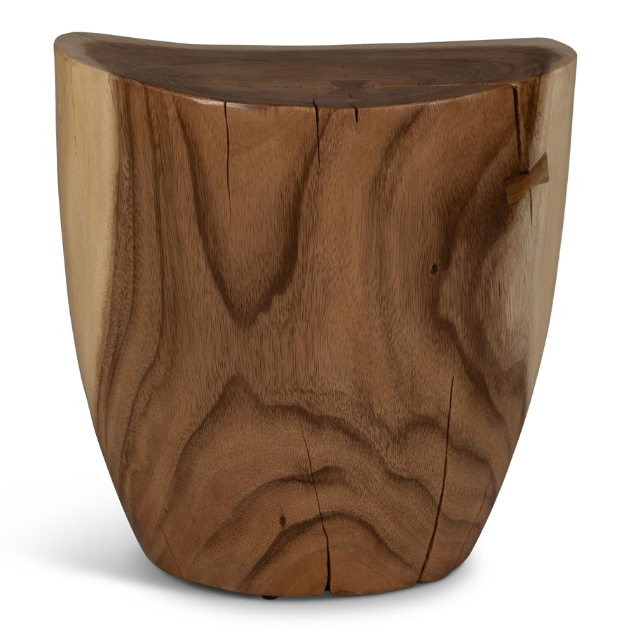 NATURALS SOLID CHAMCHA WOOD TEERATA ACCENT STOOL
