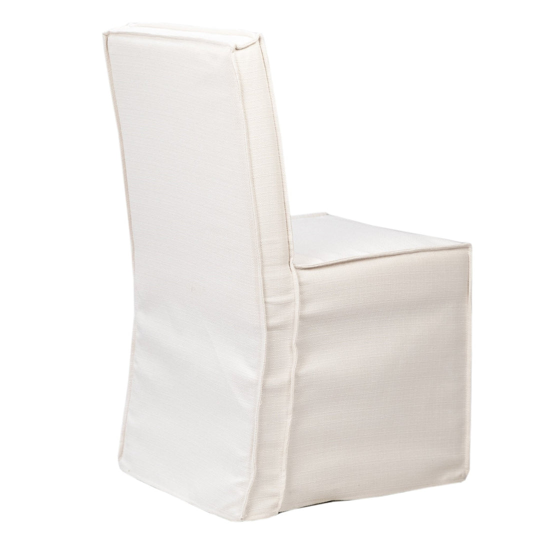 NIELSON SLIPCOVER DINING CHAIR: NATURAL WHITE