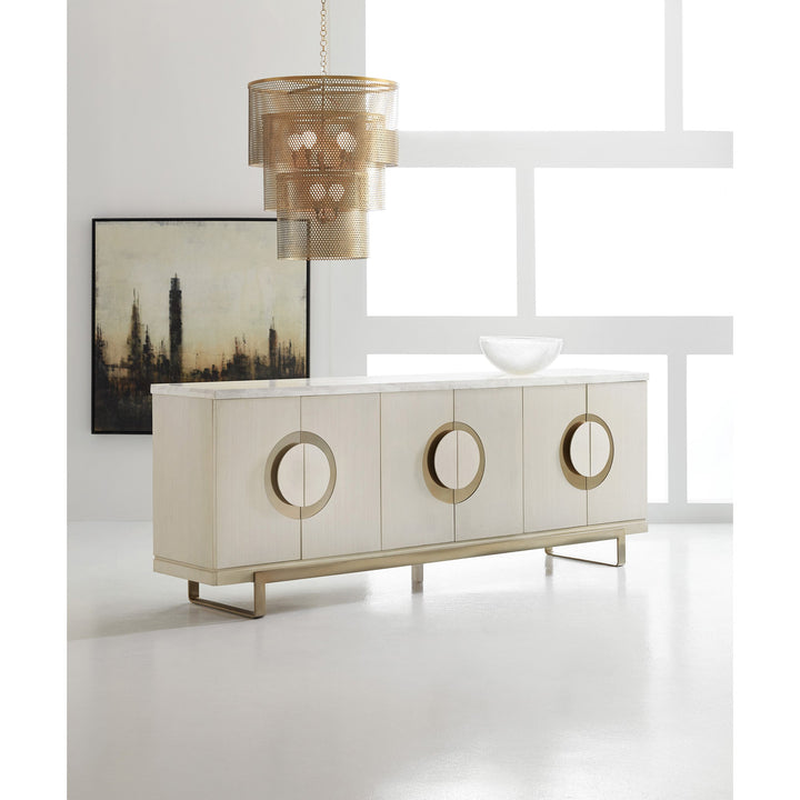 NOELLE CREAM FINISH CREDENZA