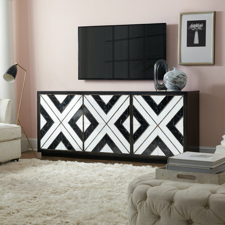 NOIR ET BLANC MEDIA CONSOLE