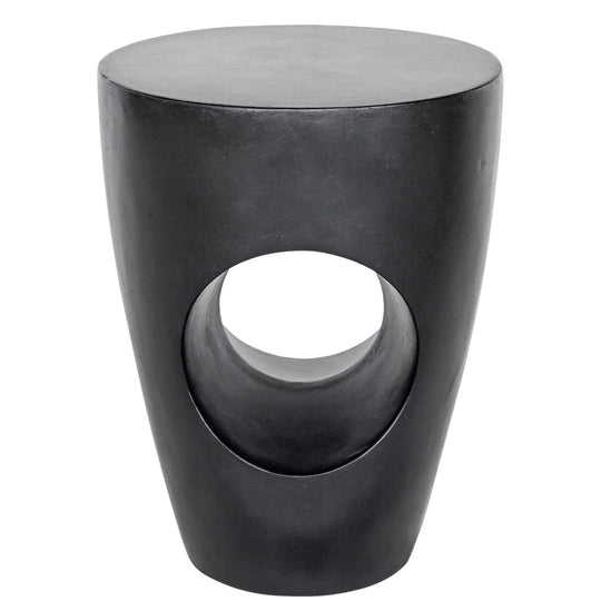 NOMO CONCRETE STOOL: BLACK