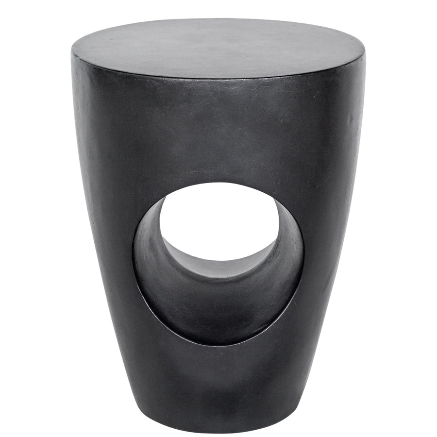 NOMO CONCRETE STOOL: BLACK