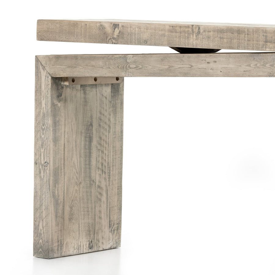 NORTHERN PINE CONSOLE TABLE: WEATHERED WHEAT