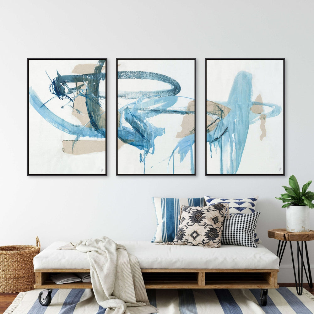 "NOTHING TO EXPLAIN" CANVAS ART TRIPTYCH