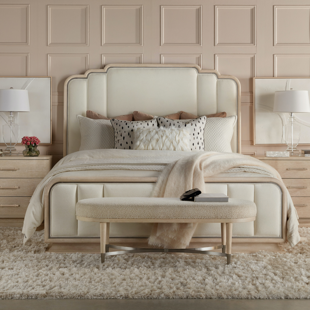 NUEVO CHIC UPHOLSTERED PANEL BED