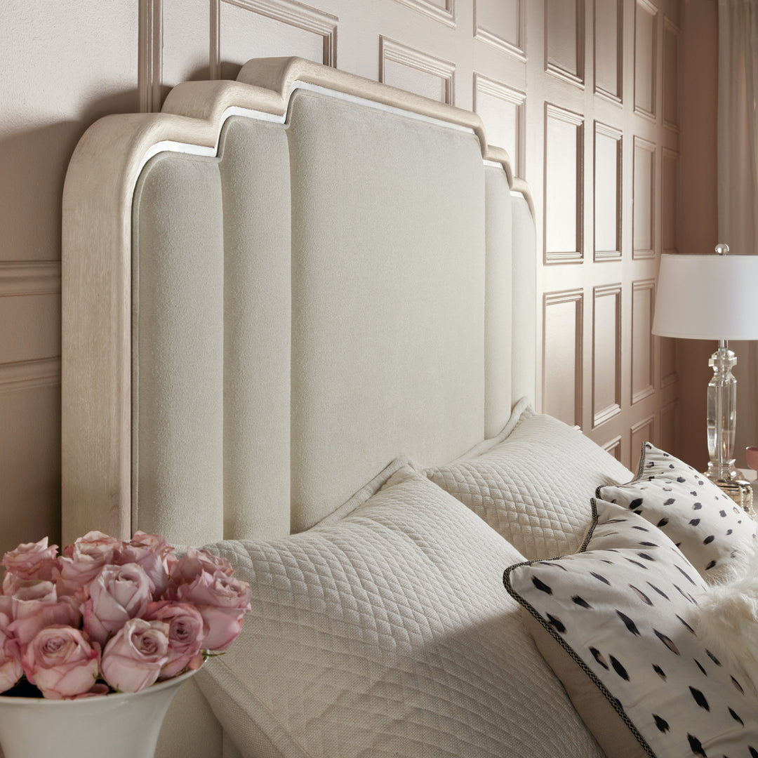 NUEVO CHIC UPHOLSTERED PANEL BED