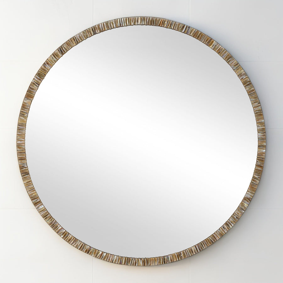 ODEON SHELL INLAY ROUND MIRROR