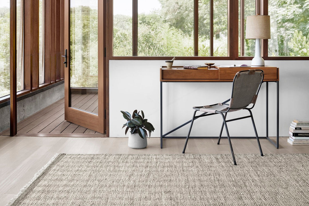 OMEN WOOL + JUTE RUG: GRAY